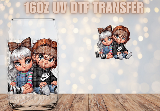 Spooky Couple Decal UV DTF Wrap
