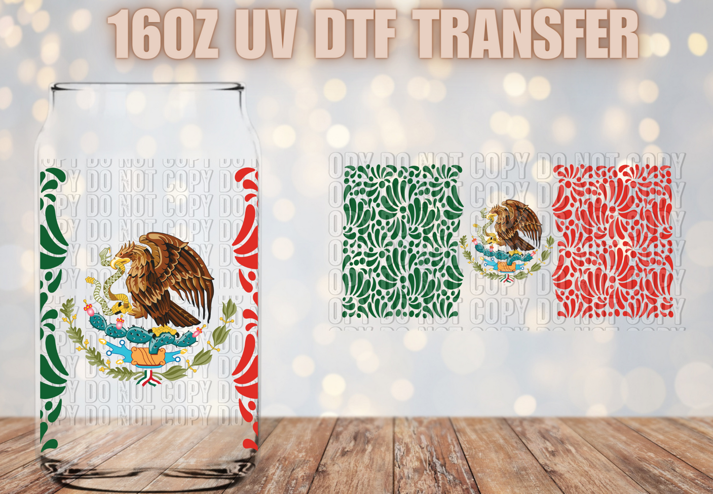 Sello Mexicano Talavera  UV DTF
