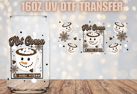 Hot cocoa & cozy vibes UV DTF