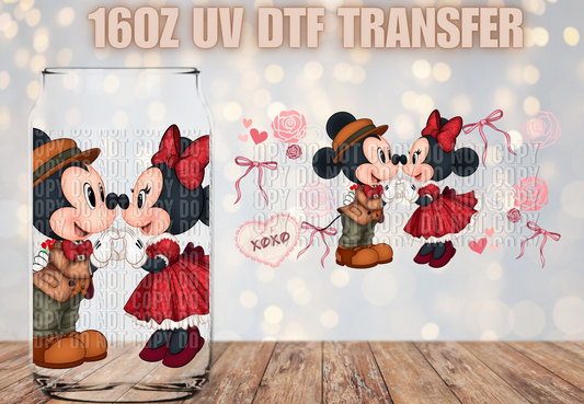 Mouse Love Colorful  UV DTF