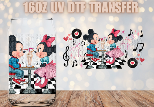Mouse Love Music UV DTF