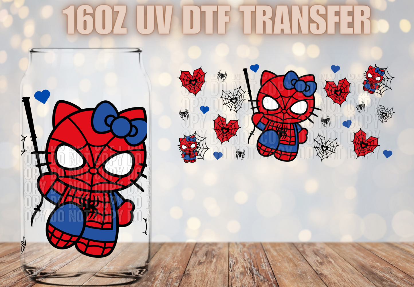 Spider Gatita UV DTF