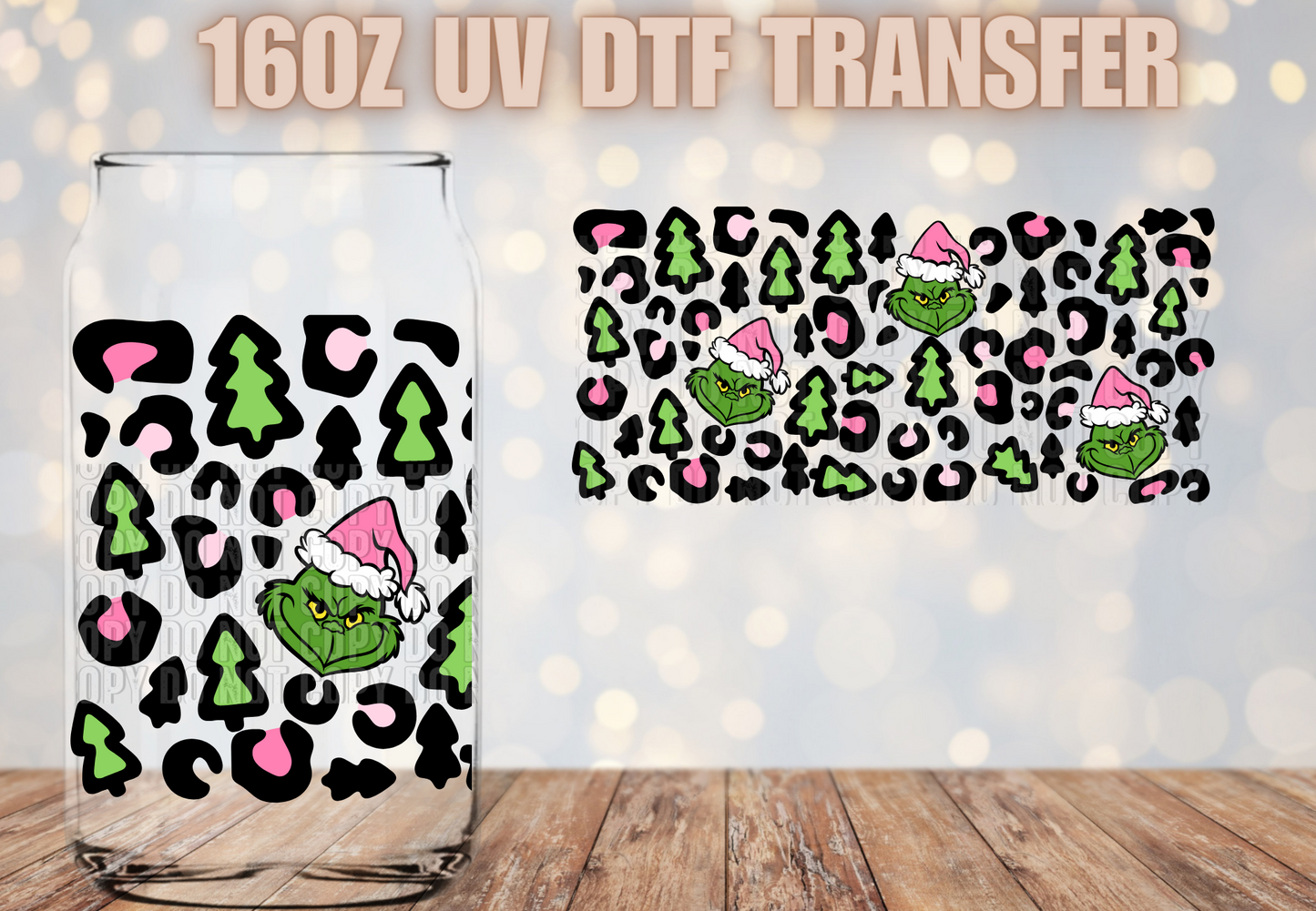 Mean one leopard  UV DTF