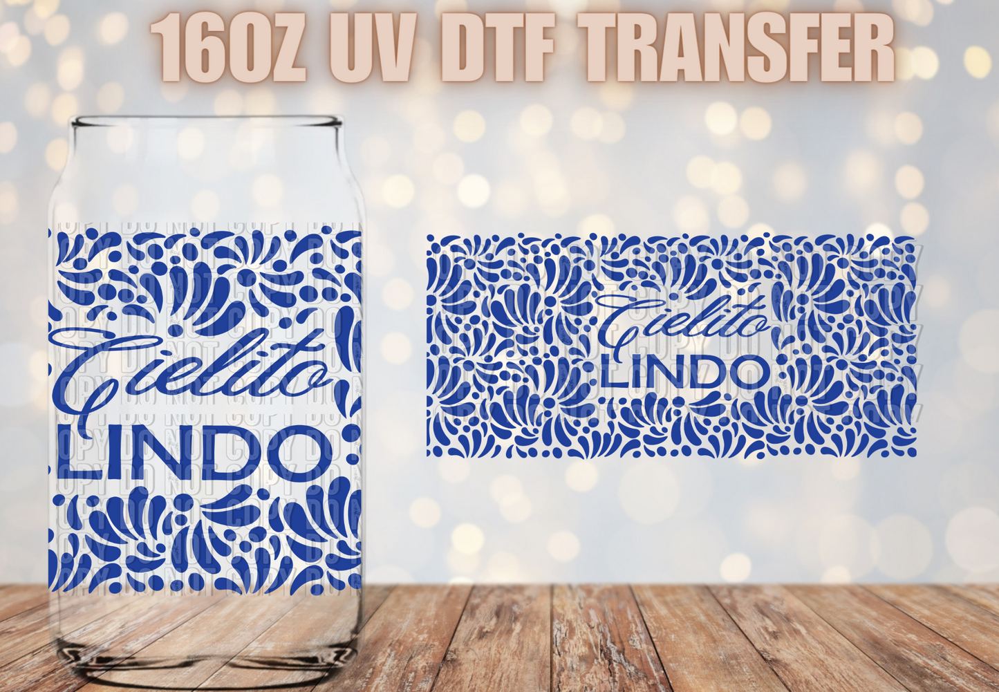 Cielito lindo Talavera  UV DTF