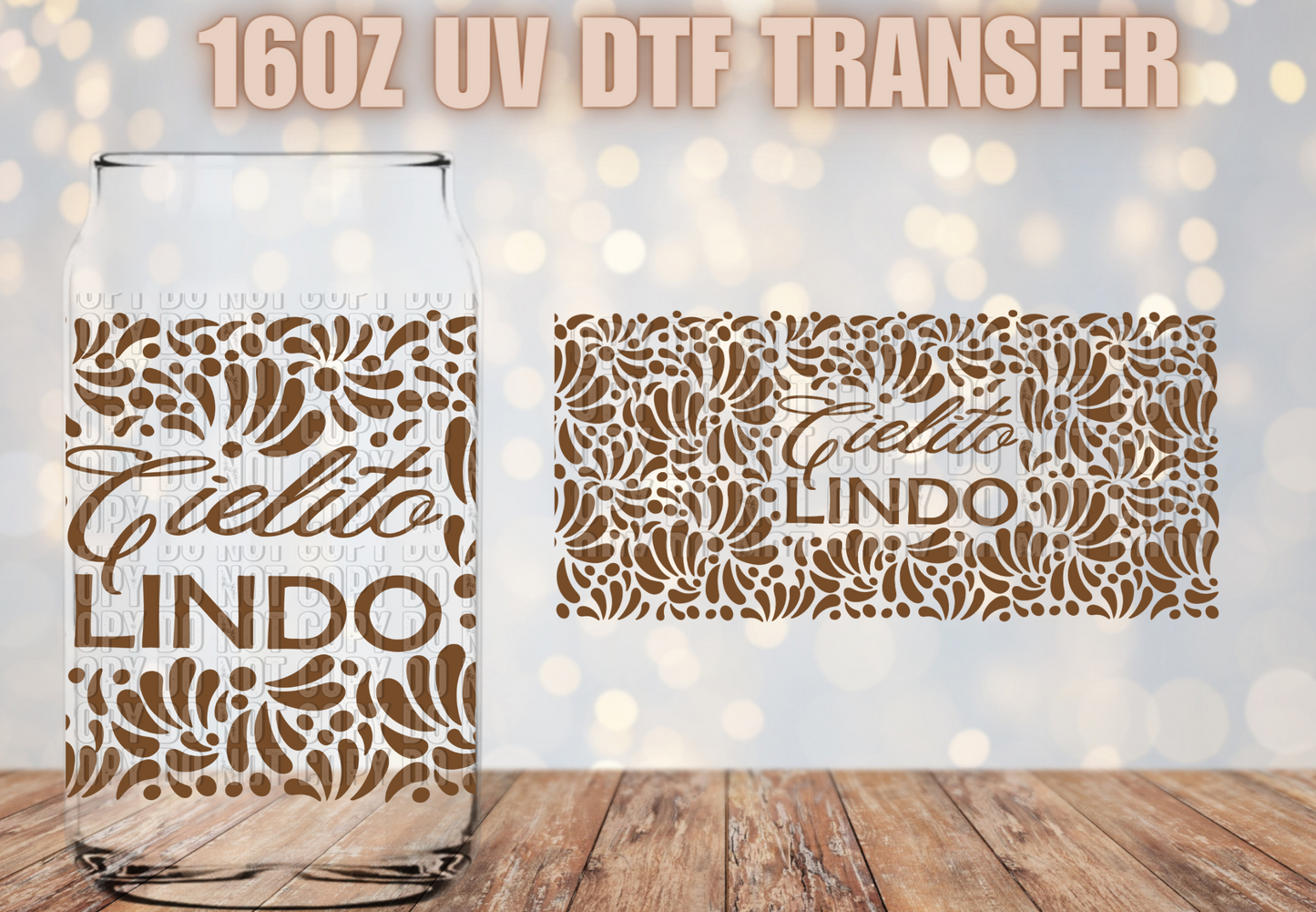 Cielito lindo Talavera  UV DTF