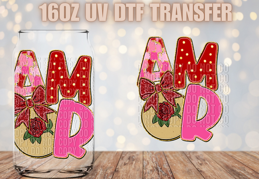 AMOR  UV DTF DECAL