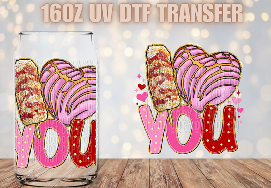 I <3 YOU UV DTF DECAL