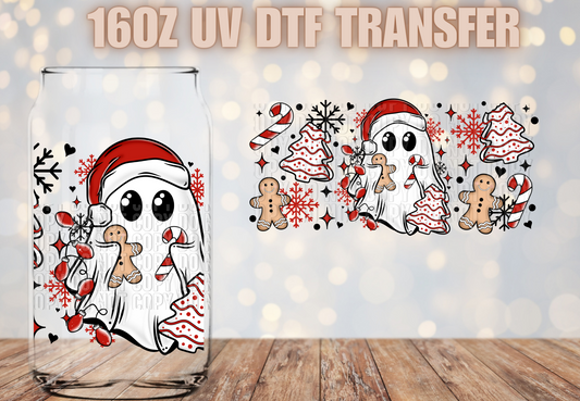 Christmas ghost and cakes  UV DTF