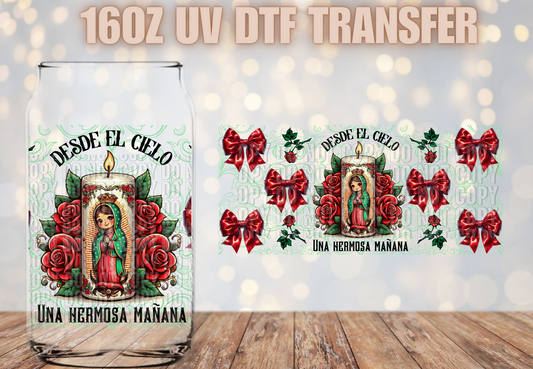 Desde el cielo red UV DTF