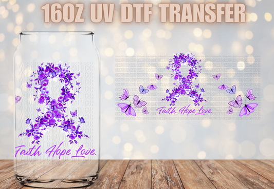 Faith Hope Love DV UV DTF