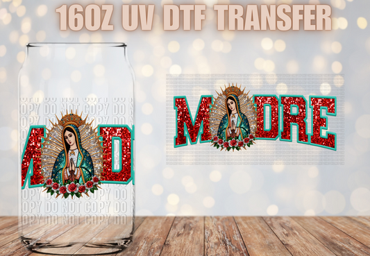 Madre faux glitter UV DTF DECAL