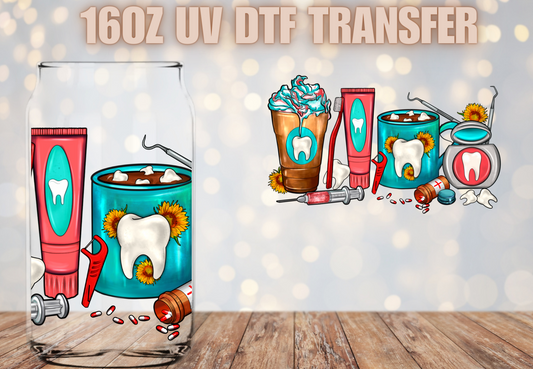 Dental cups UV DTF Wrap