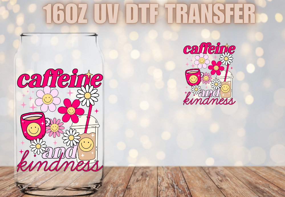 Coffee UV DTF Glass Decal