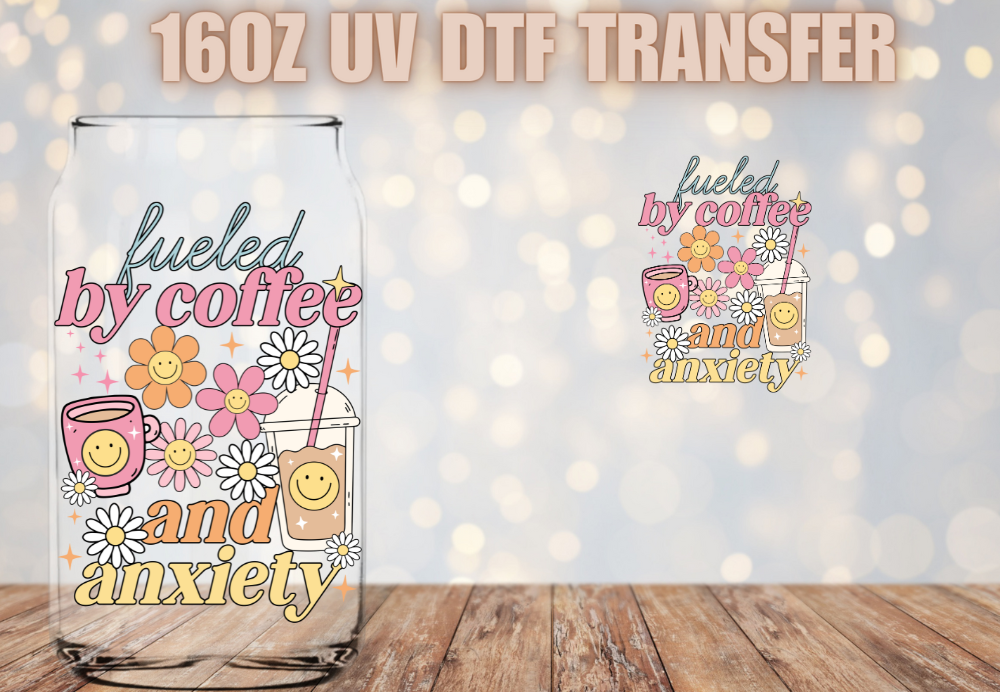 Coffee UV DTF Glass Decal