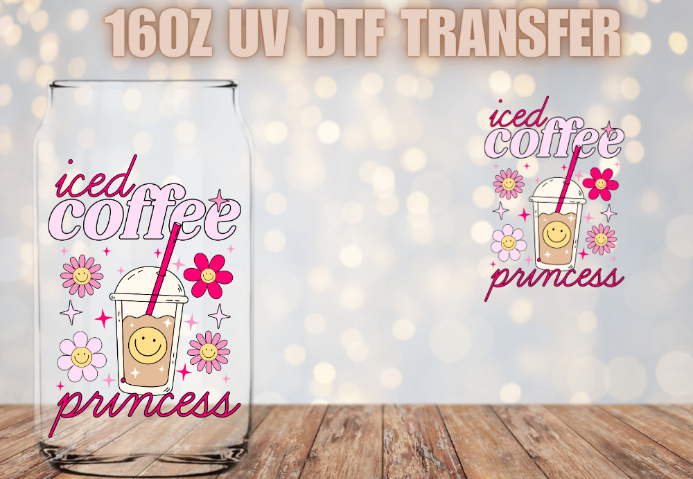 Coffee UV DTF Glass Decal