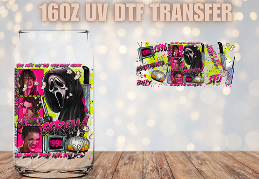 Scream colorful UV DTF