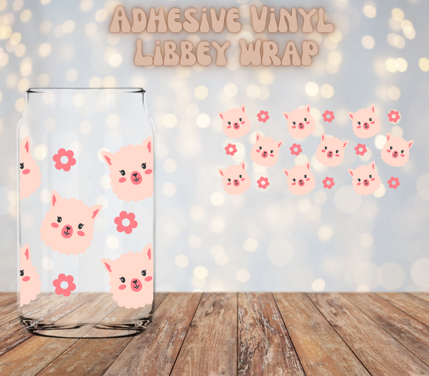 Llamas 16oz Libbey Wrap