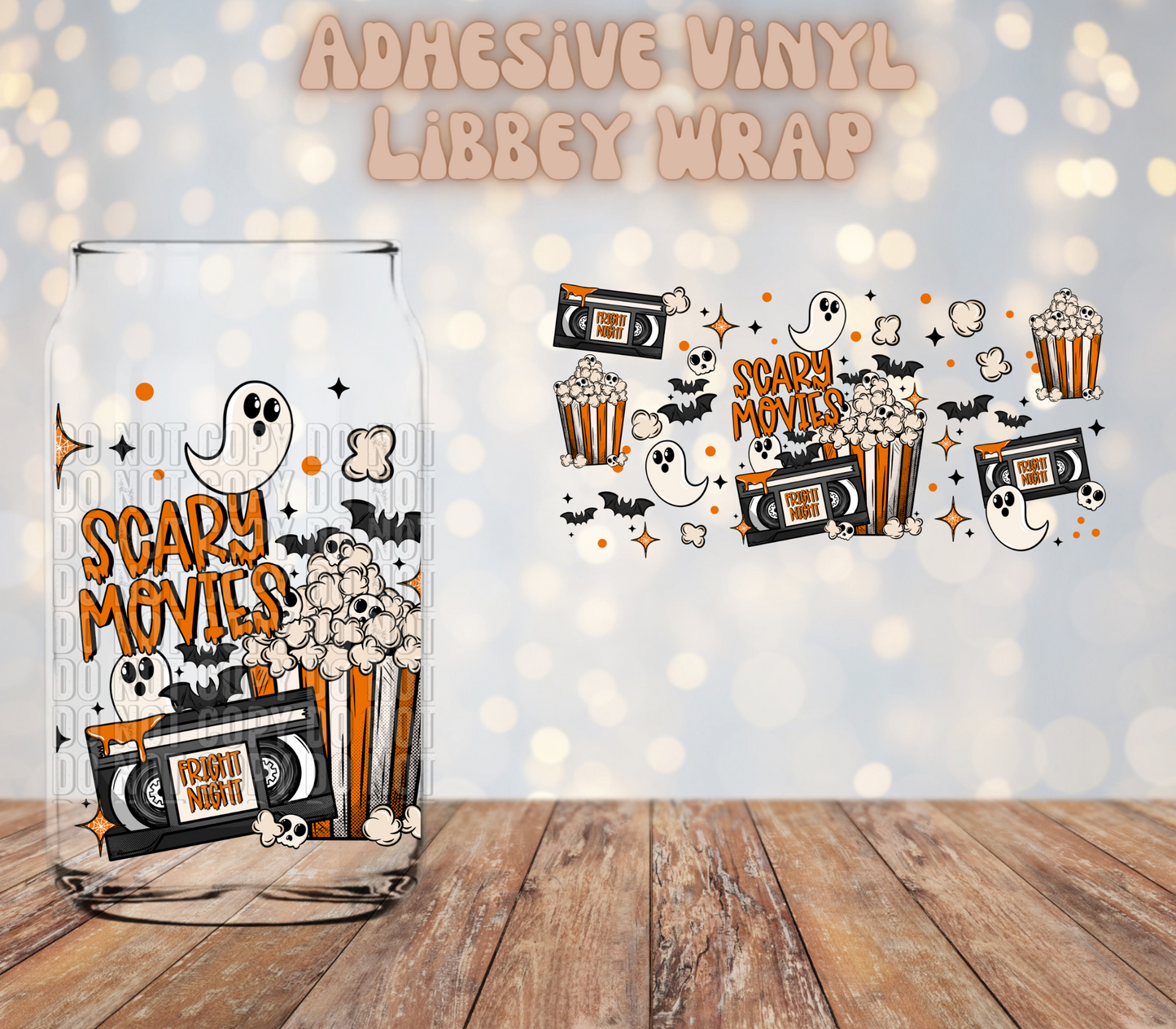 Scary Movies  16oz Libbey Wrap