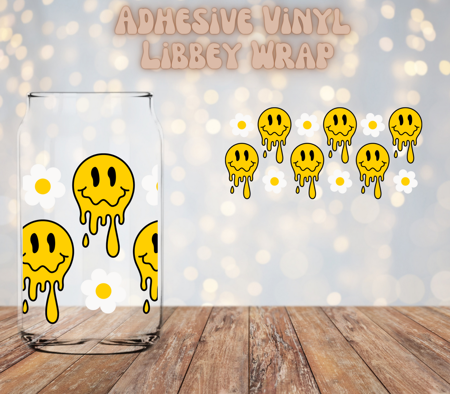 Drip Smilie 16oz Libbey Wrap