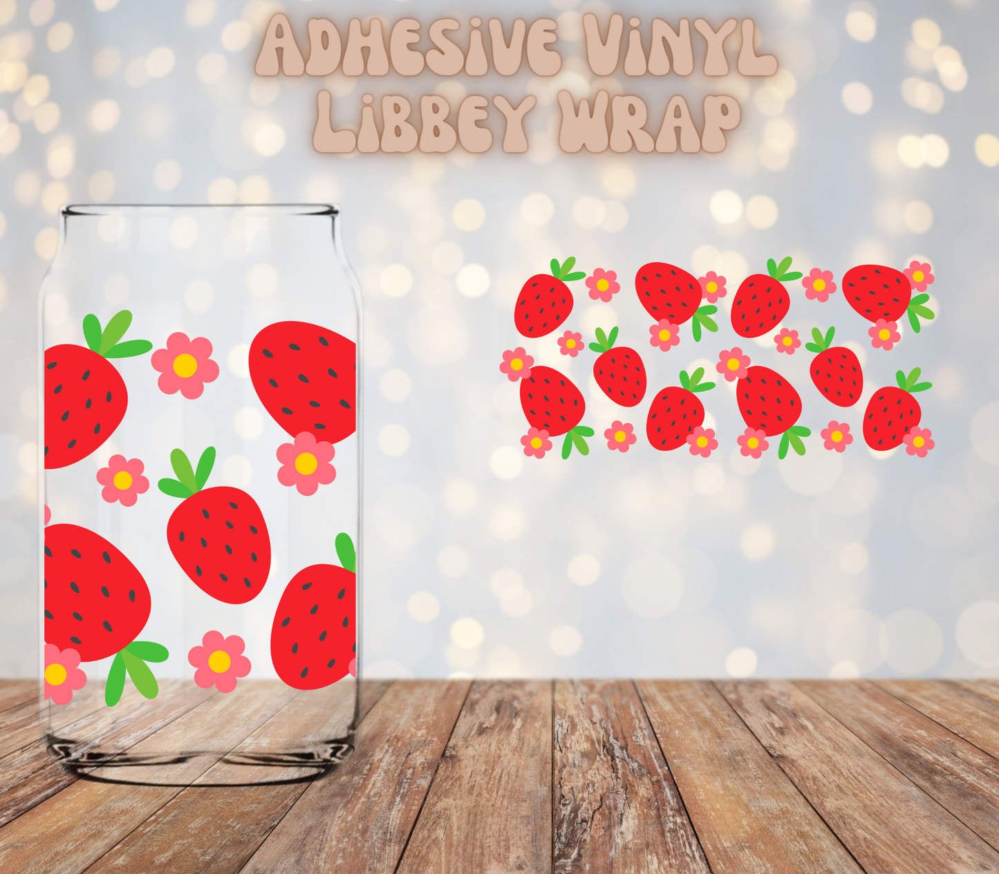 Strawberries 16oz Libbey Wrap