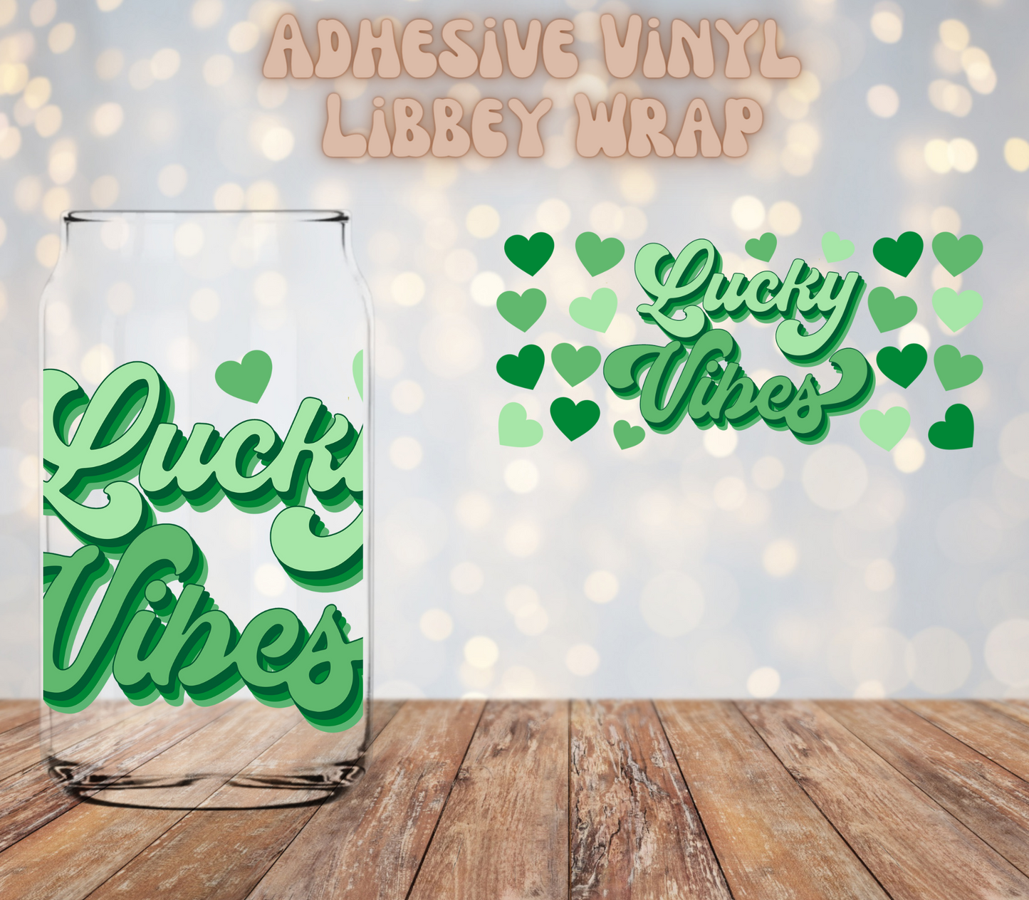 Lucky Vibes 16oz Libbey Wrap