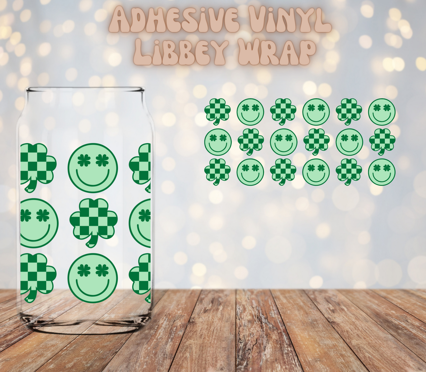 Clover Smilies 16oz Libbey Wrap