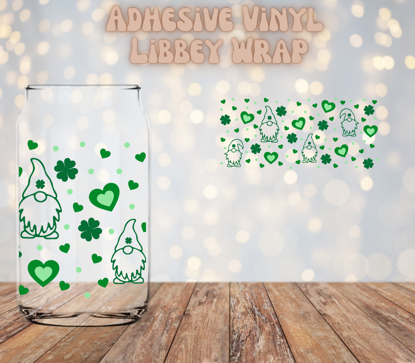 Lucky Gnomes  16oz Libbey Wrap