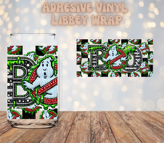 Boo Ghost Busters 16oz Libbey Wrap