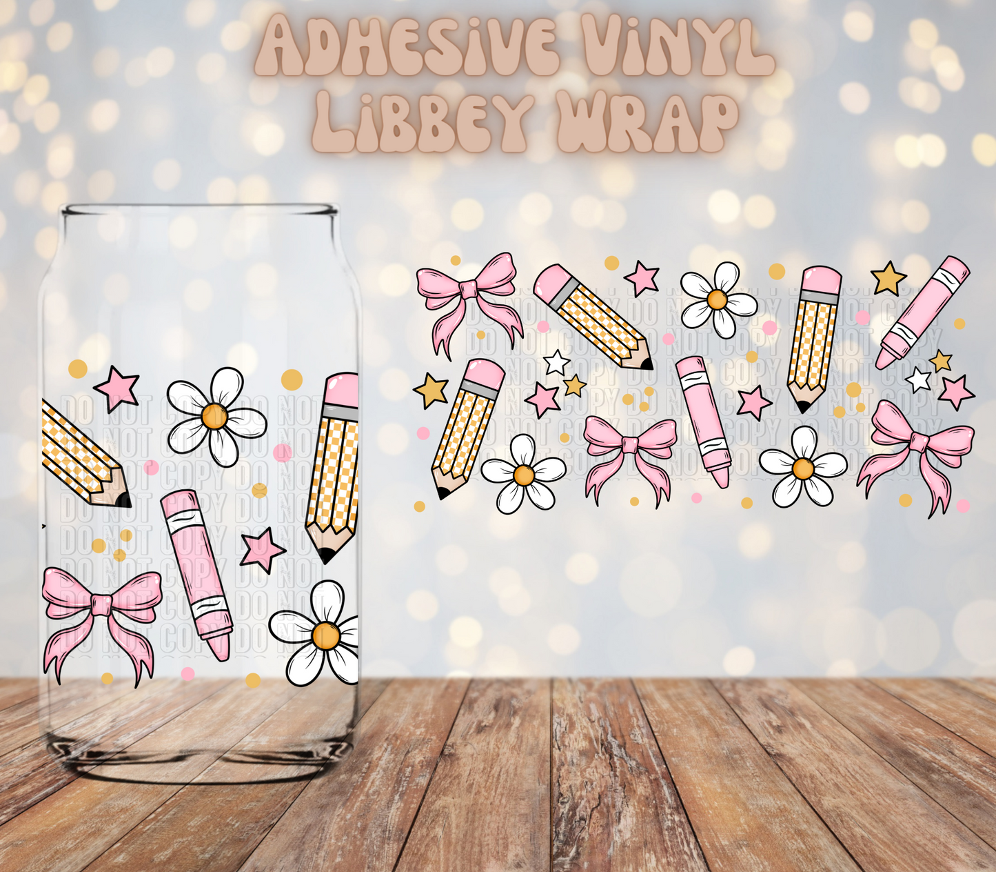 Retro School 16oz Libbey Wrap