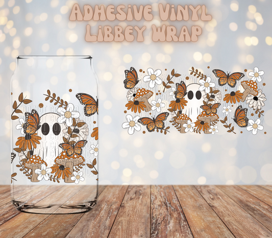 Butterfly Ghost 16oz Libbey Wrap