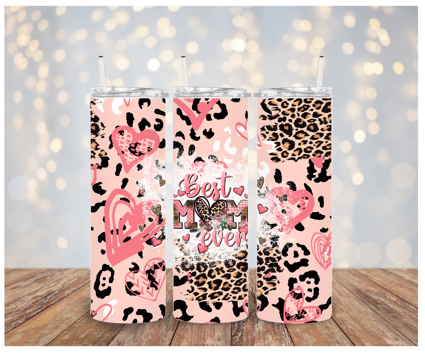 Best Mom Ever Leopard pink Sublimation Transfer