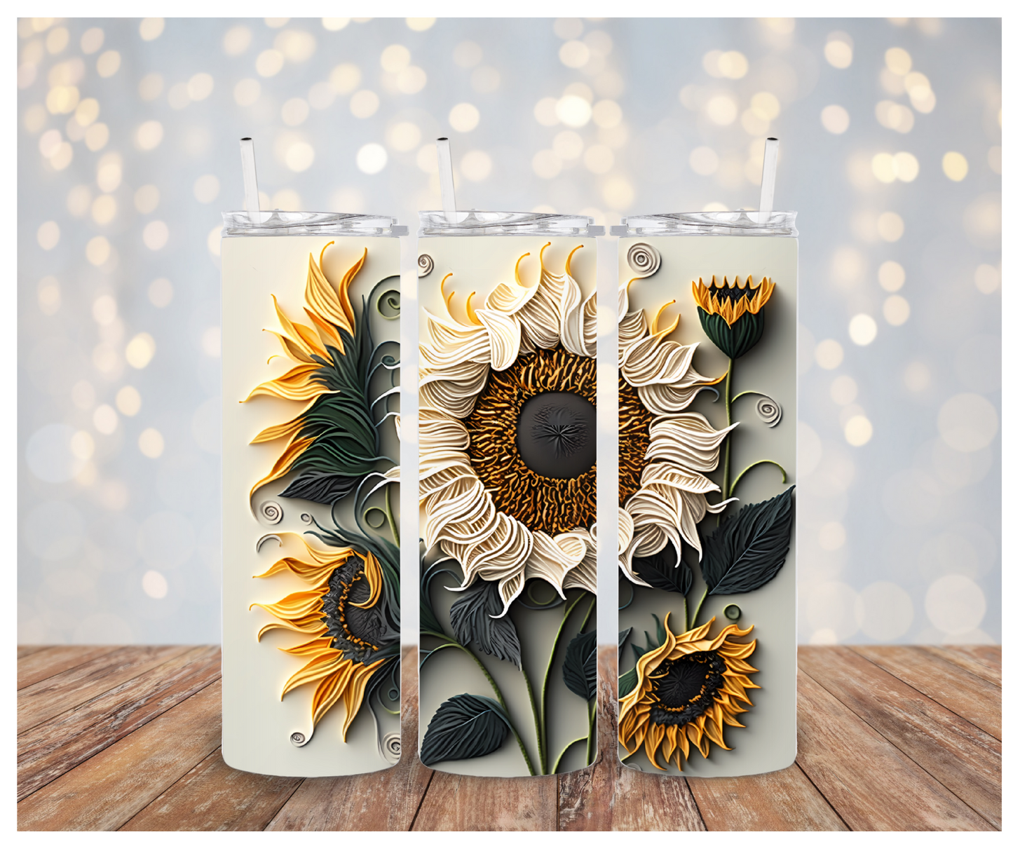 3D Sunflower Sublimation Transfer