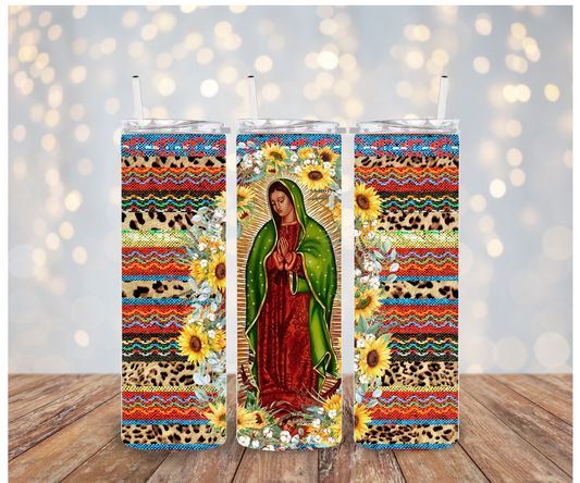 Serape sunflower Virgen Maria Vinyl Wrap