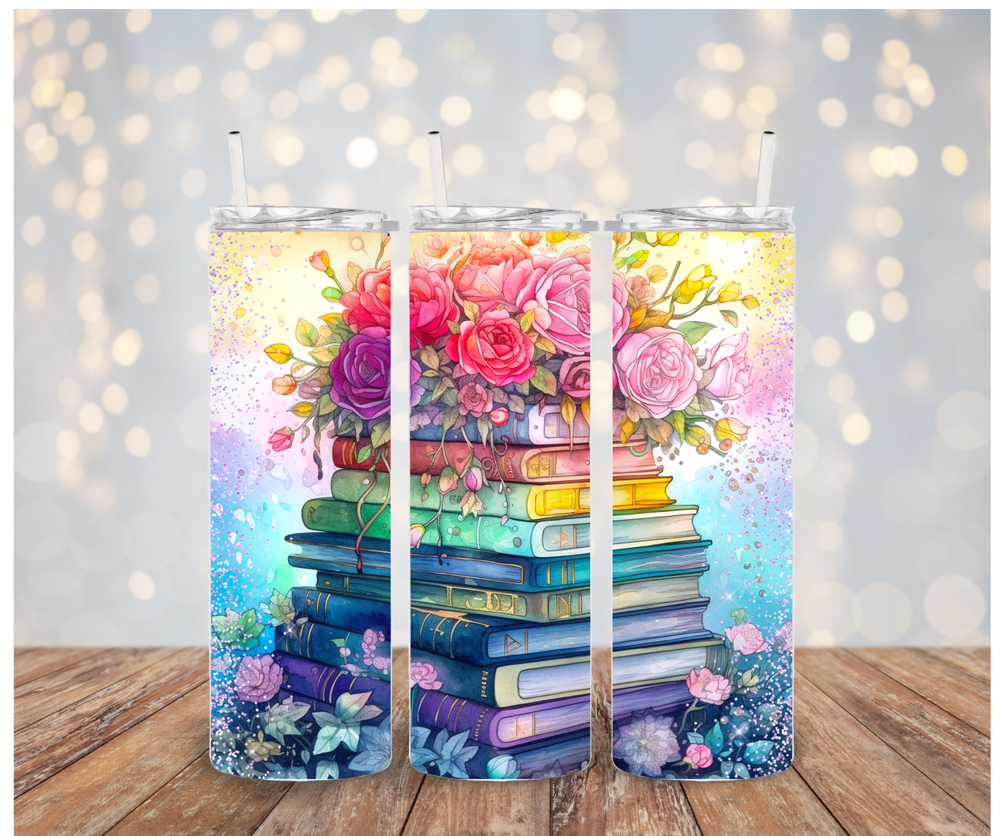 Floral Books  Vinyl Wrap