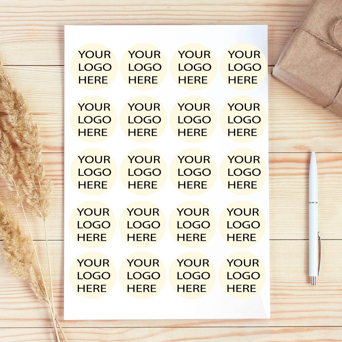 Personalized Logo  Sticker (50 pieces)