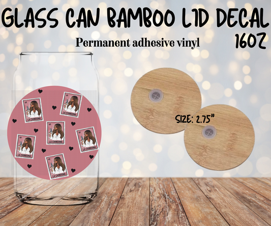 La Chingona   Bamboo Lid Decal