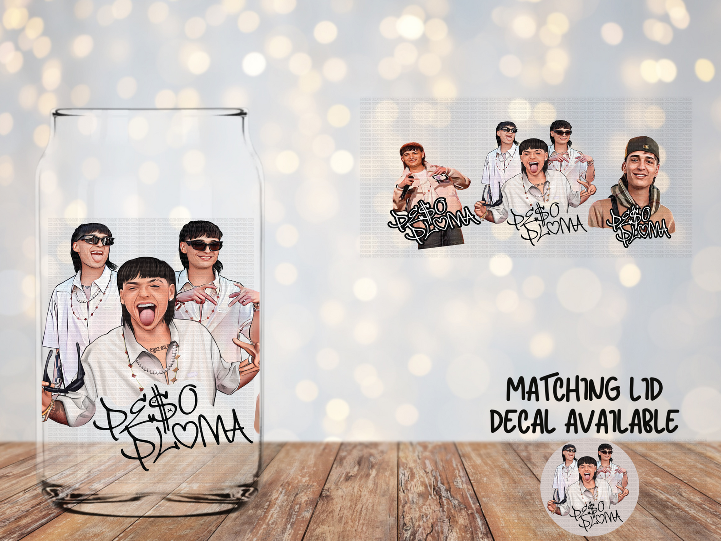 Peso Pluma portraits Libbey Wrap