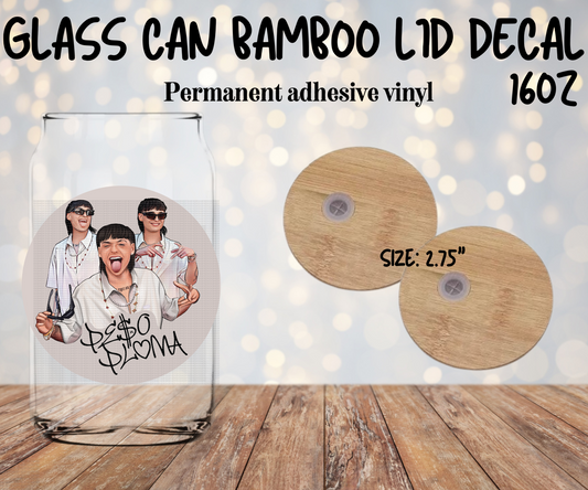 Peso Pluma portrait Bamboo Lid Decal