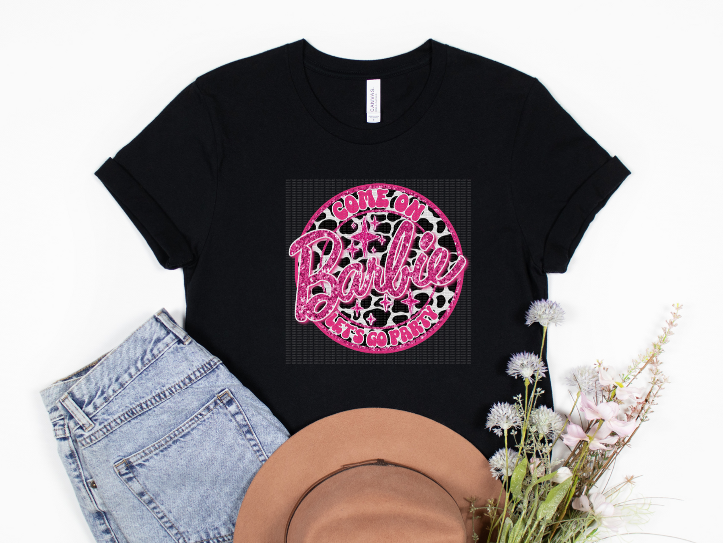 Barbie cow print