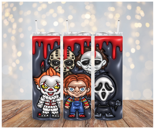 3D Scary Characters Sublimation Transfer