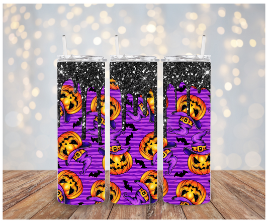 spooky pumpkin drip Vinyl  Wrap