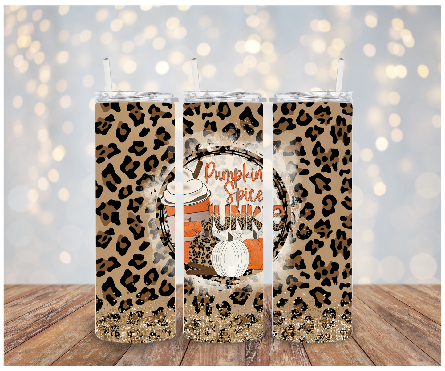 Pumpkin Spice season leopard  Vinyl Wrap