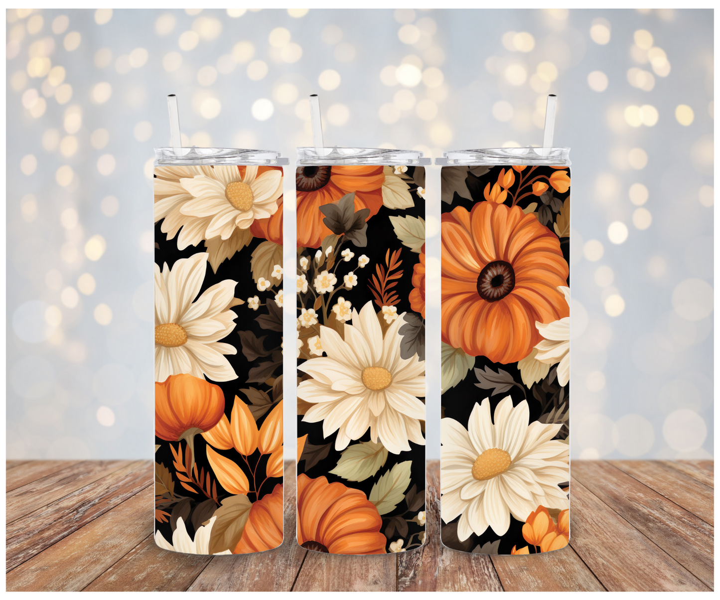 3D Fall Floral   Sublimation Transfer