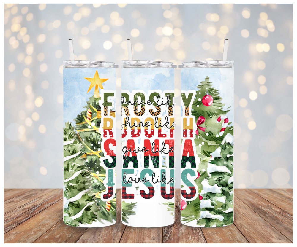 Frosty Rudolph Santa Jesus Vinyl Wrap