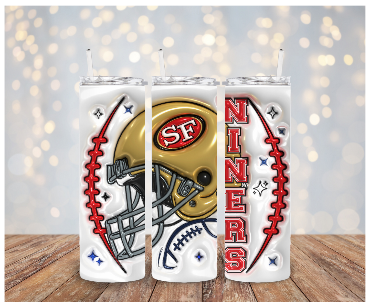 3D SF Niners Vinyl Wrap