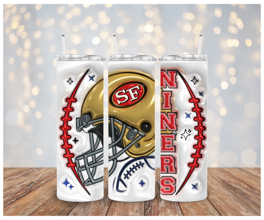 3D 49ers Helmet Sublimation Transfer