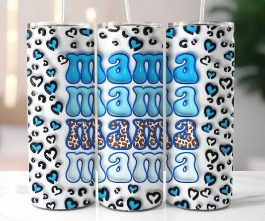 3D Blue Mama Sublimation Transfer