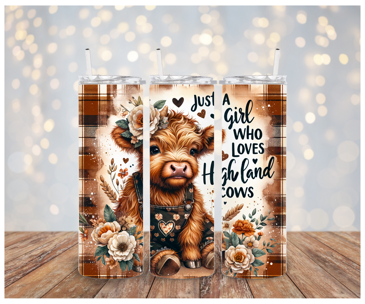 Just a girl who loves highland cows Sublimation Transfer