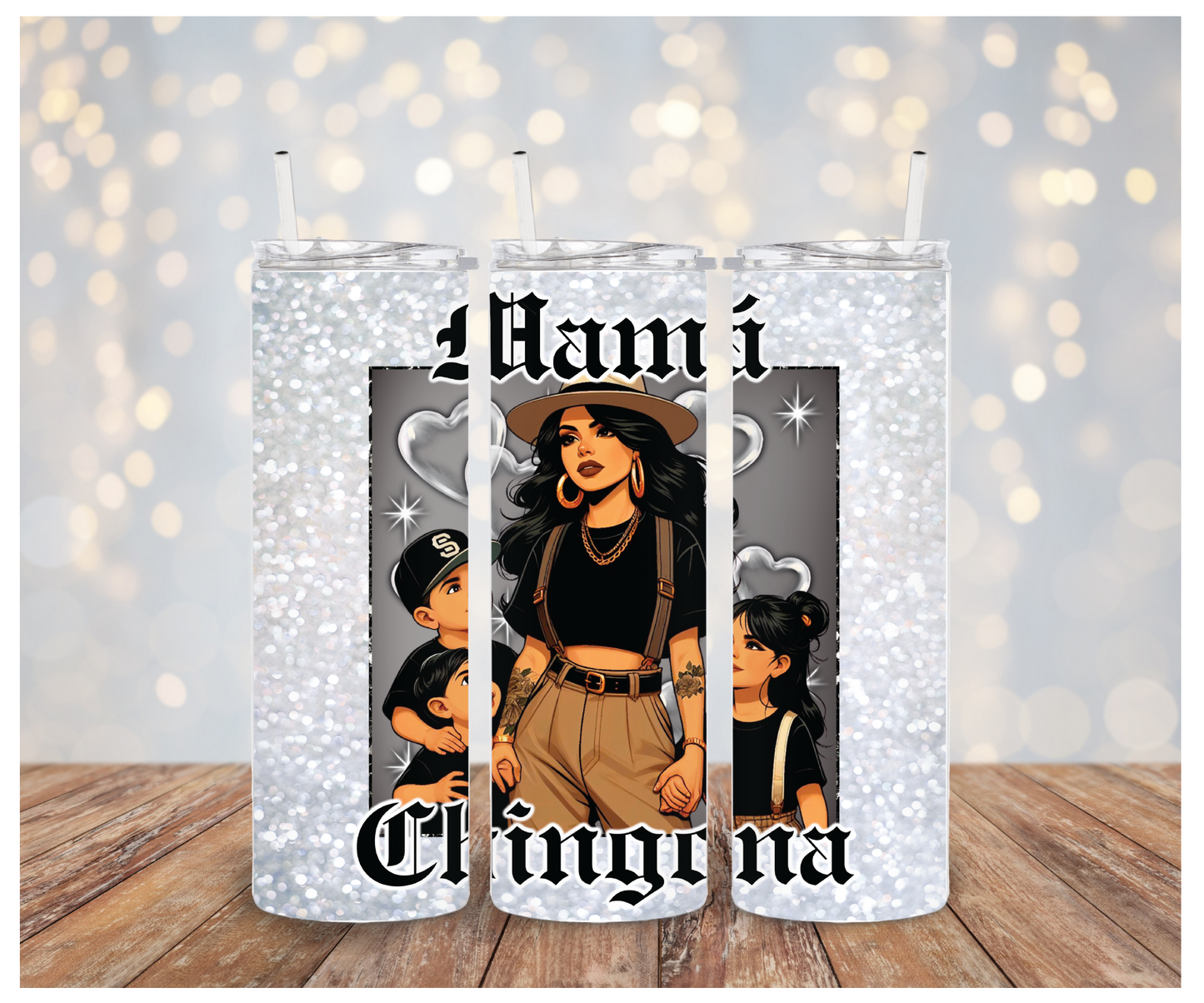 Mama Chingona 2 Boys 1 Girl  Sublimation Transfer