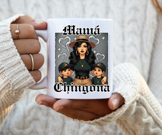 Mama Chingona 2 Boys Mug wrap